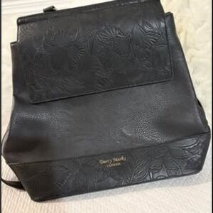 Black Darcy Marks Embossed Backpack
